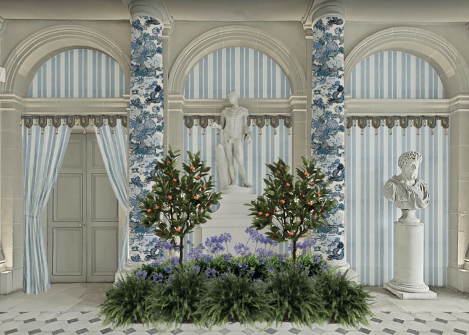 Palm Beach’s Fernando Wong Reimagines Vestibule of Château de Vaux-le-Vicomte